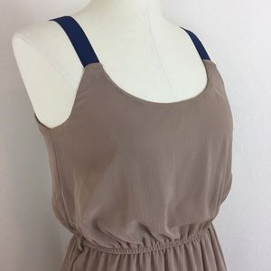 NWT Xhilaration tan chiffon dress